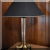 DL03. Brass tripod table lamp. 28”h 